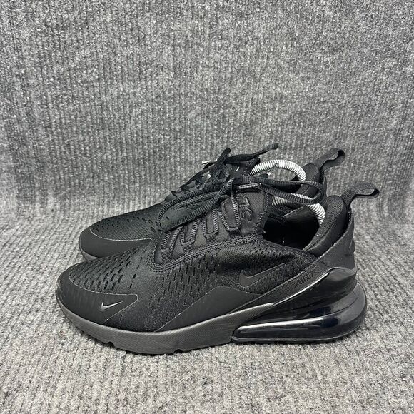 Nike Air Max 270 Triple Black Athletic Running Shoes Women’s 10 AH6789-006 - Picture 3 of 8